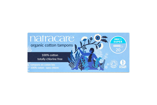 Natracare Super Non-Applicator Organic Cotton Tampons